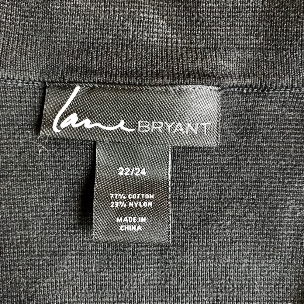 Lane Bryant Black Knit Cardigan 3 Button Blazer M2 - Picture 4 of 7